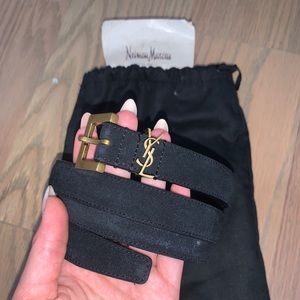 YSL SUEDE BELT